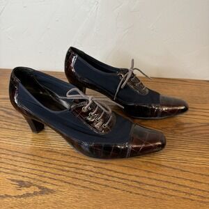 Vintage Vaneli Virdia Black Lace Up Booties Size 6.5